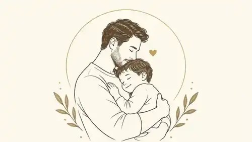 Çocuk, Aile ve Ebeveynlik kategorisi için baba ve çocuk çizimi